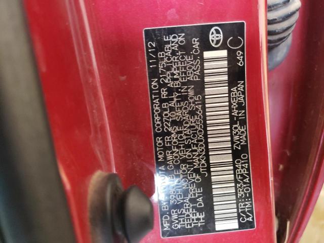 Photo 10 from auction – 2013 TOYOTA PRIUS with VIN JTDKN3DUXD5556415