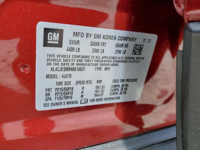 Photo 10 from auction – 2022 BUICK ENCORE PRE with VIN KL4CJESM9NB516631