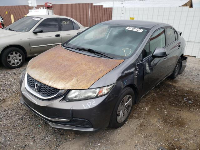 Photo 2 from auction – 2013 HONDA CIVIC LX with VIN 19XFB2F57DE203998