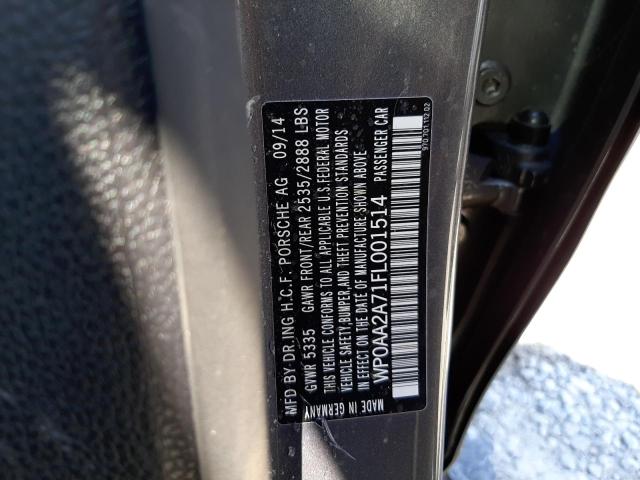 Photo 10 from auction – 2015 PORSCHE PANAMERA 2 with VIN WP0AA2A71FL001514