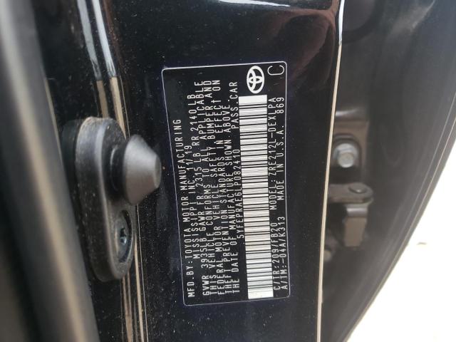 Photo 10 from auction – 2020 TOYOTA COROLLA LE with VIN 5YFEPRAE6LP082410