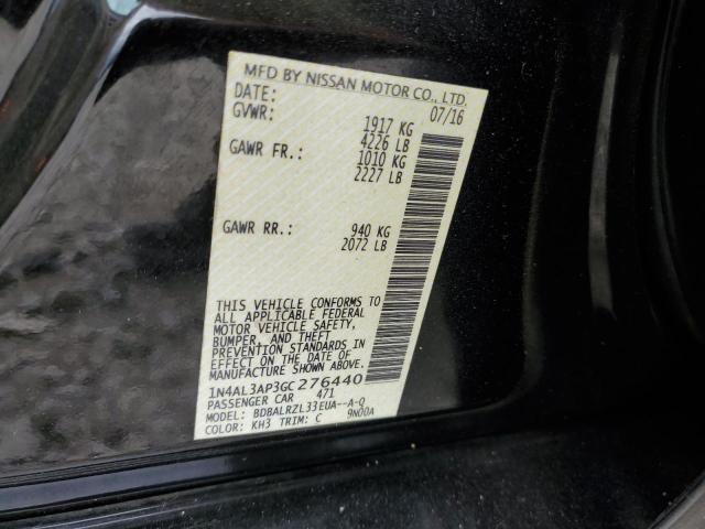 Photo 10 from auction – 2016 NISSAN ALTIMA 2.5 with VIN 1N4AL3AP3GC276440