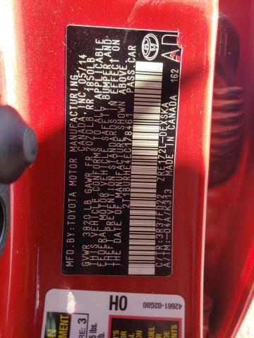 صورة رقم 10 من المزاد - 2014 TOYOTA COROLLA L مع VIN 2T1BURHE4EC178461