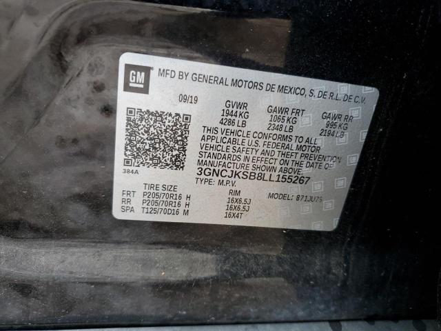 Photo 10 from auction – 2020 CHEVROLET TRAX LS with VIN 3GNCJKSB8LL155267