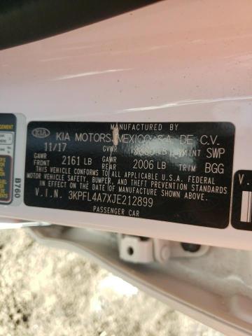 Photo 10 from auction – 2018 KIA FORTE LX with VIN 3KPFL4A7XJE212899