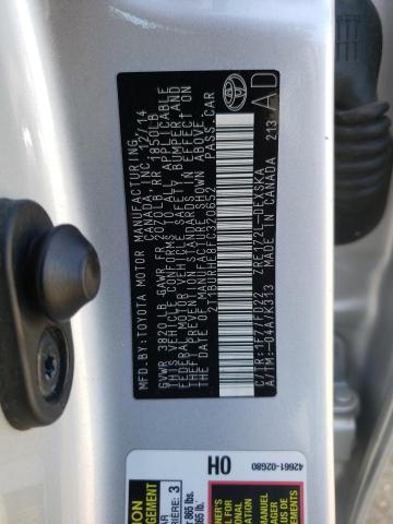 Photo 10 from auction – 2015 TOYOTA COROLLA L with VIN 2T1BURHE8FC320652