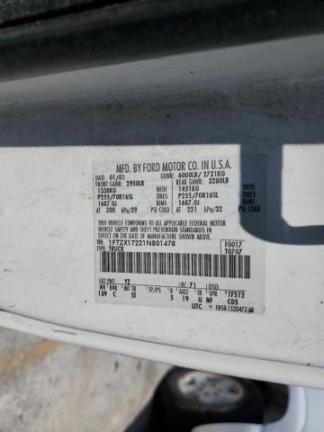 Photo 10 from auction – 2001 FORD F150 with VIN 1FTZX17221NB01478