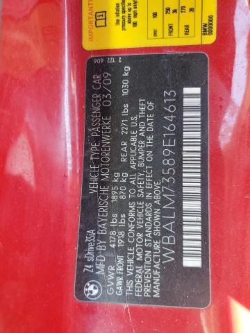 Photo 10 from auction – 2009 BMW Z4 SDRIVE3 with VIN WBALM73589E164613
