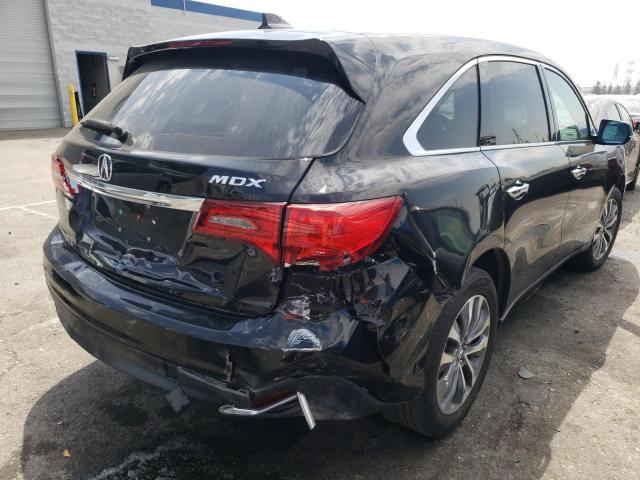 Photo 4 from auction – 2016 ACURA MDX TECHNO with VIN 5FRYD3H49GB018328