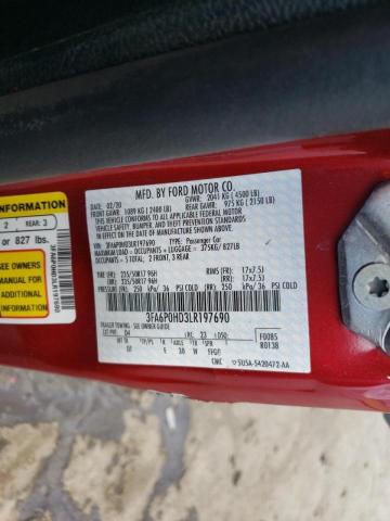 Photo 10 from auction – 2020 FORD FUSION SE with VIN 3FA6P0HD3LR197690