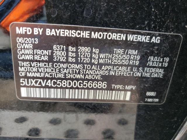 Photo 10 from auction – 2013 BMW X5 XDRIVE3 with VIN 5UXZV4C58D0G56686