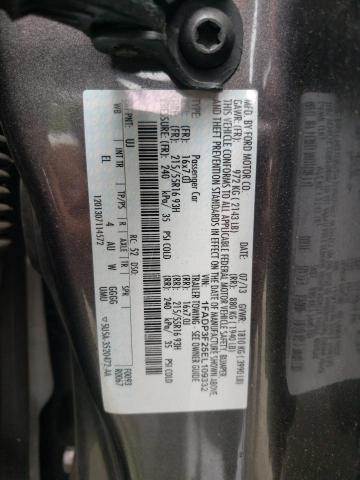 Photo 10 from auction – 2014 FORD FOCUS with VIN 1FADP3F25EL109332