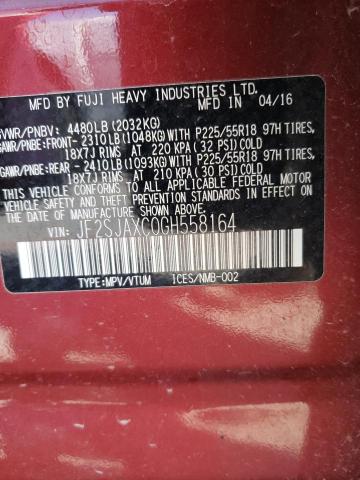 Photo 10 from auction – 2016 SUBARU FORESTER 2 with VIN JF2SJAXC0GH558164