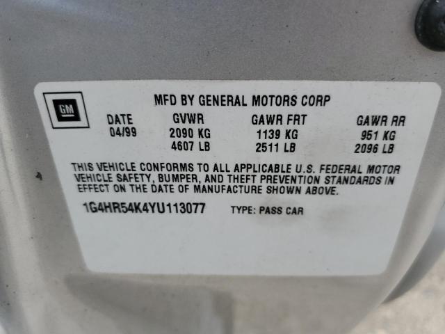 Photo 10 from auction – 2000 BUICK LESABRE LI with VIN 1G4HR54K4YU113077