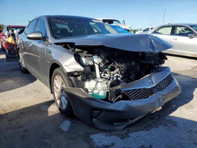 KIA OPTIMA EX 2018 with VIN 5XXGU4L37JG204486 - Photo from auction