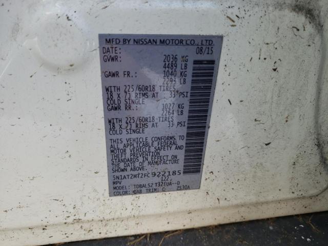 Photo 10 from auction – 2015 NISSAN ROGUE S with VIN 5N1AT2MT2FC922185