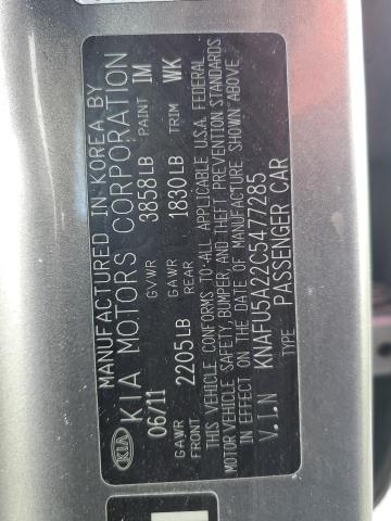 Photo 10 from auction – 2012 KIA FORTE EX with VIN KNAFU5A22C5477285