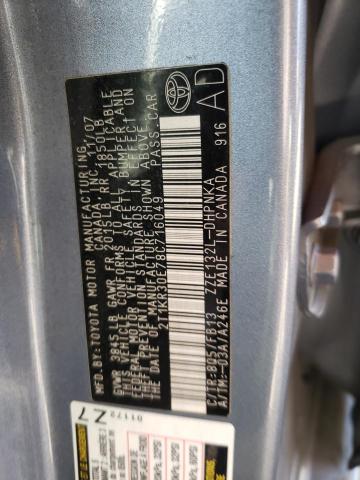 Photo 10 from auction – 2008 TOYOTA COROLLA MA with VIN 2T1KR30E78C716049