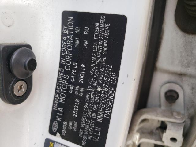Photo 10 from auction – 2009 KIA RONDO BASE with VIN KNAFG528297252212