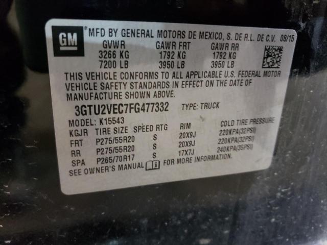 Фото 10 с аукциона – 2015 GMC SIERRA K15 с VIN 3GTU2VEC7FG477332