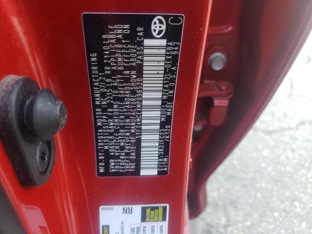 Photo 10 from auction – 2021 TOYOTA COROLLA SE with VIN 5YFS4MCEXMP096520