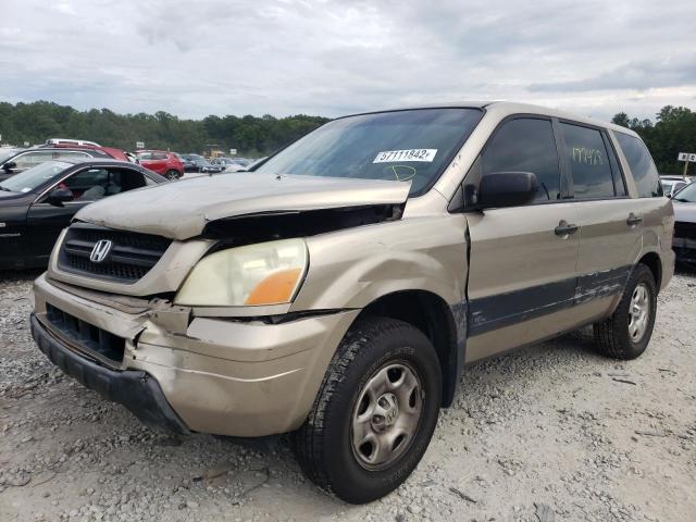Photo 2 from auction – 2005 HONDA PILOT LX with VIN 2HKYF18135H566958