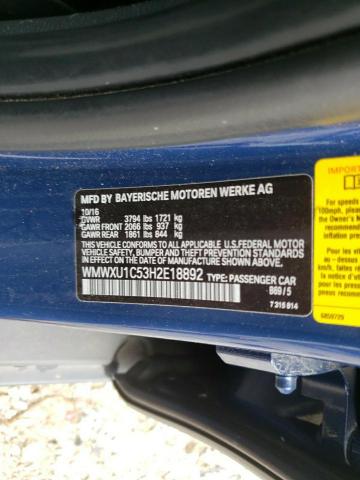 Photo 10 from auction – 2017 MINI COOPER with VIN WMWXU1C53H2E18892