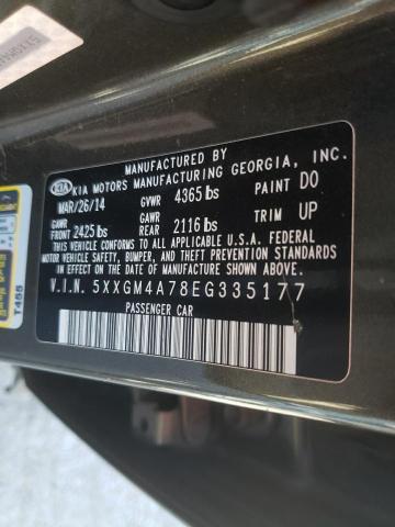 Photo 10 from auction – 2014 KIA OPTIMA LX with VIN 5XXGM4A78EG335177