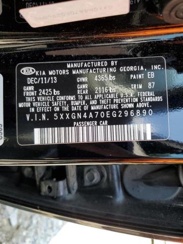 Photo 10 from auction – 2014 KIA OPTIMA EX with VIN 5XXGN4A70EG296890