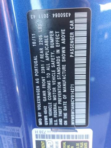 Photo 10 from auction – 2012 VOLKSWAGEN EOS KOMFOR with VIN WVWBW7AH6CV014271