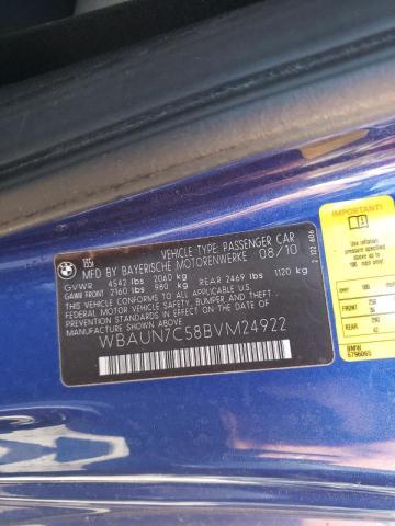 Photo 10 from auction – 2011 BMW 135 I with VIN WBAUN7C58BVM24922