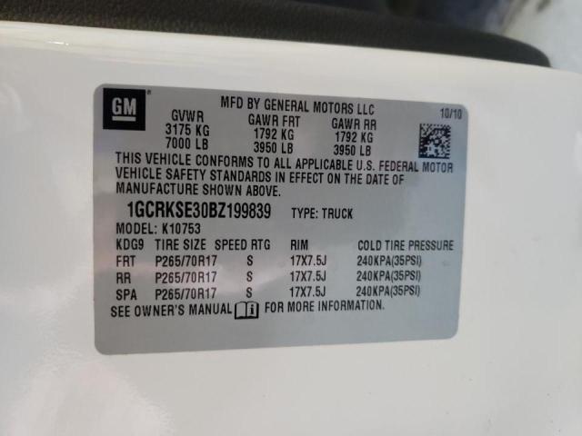 Photo 10 from auction – 2011 CHEVROLET SILVERADO with VIN 1GCRKSE30BZ199839