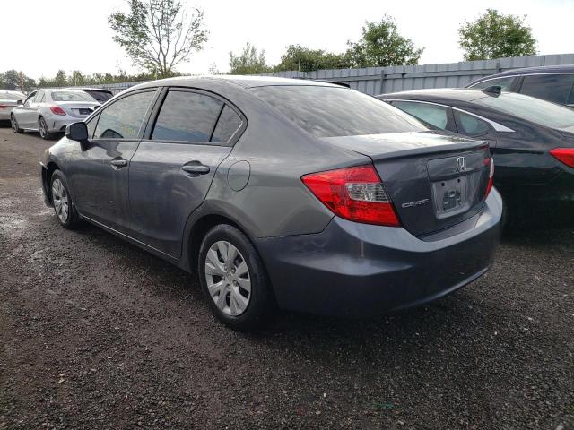 Photo 3 from auction – 2012 HONDA CIVIC LX with VIN 2HGFB2F40CH057780