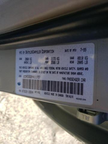 Photo 10 from auction – 2000 CHRYSLER 300M with VIN 2C3HE66G8YH111757