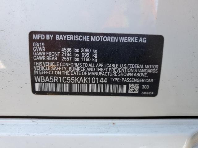 Photo 10 from auction – 2019 BMW 330I with VIN WBA5R1C55KAK10144