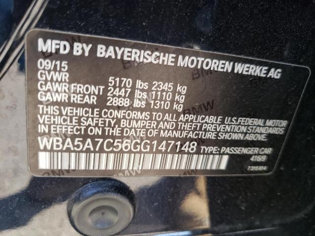 Photo 10 from auction – 2016 BMW 528 XI with VIN WBA5A7C56GG147148
