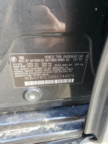 Photo 10 from auction – 2011 BMW 528 I with VIN WBAFR1C58BC744876