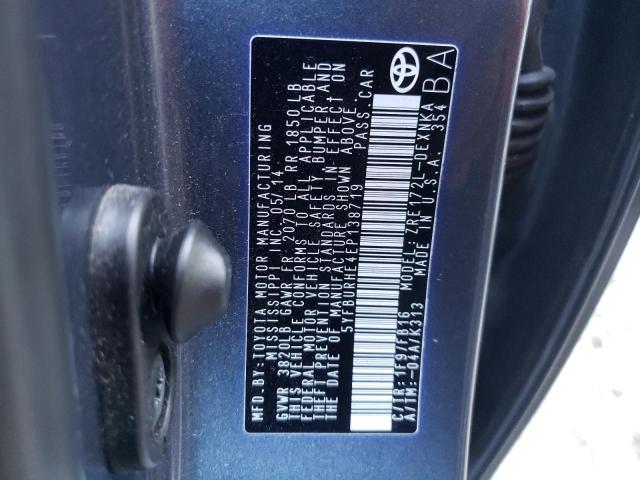 Photo 10 from auction – 2014 TOYOTA COROLLA L with VIN 5YFBURHE4EP138719