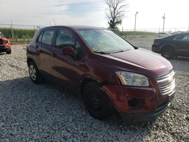 CHEVROLET TRAX LS 2016 with VIN 3GNCJKSB0GL264702 - Photo from auction