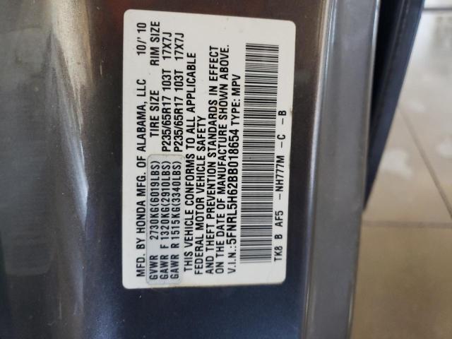 Photo 10 from auction – 2011 HONDA ODYSSEY EX with VIN 5FNRL5H62BB018654