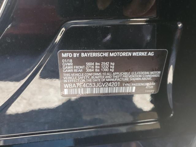 Photo 10 from auction – 2018 BMW 740 XI with VIN WBA7E4C53JGV24201