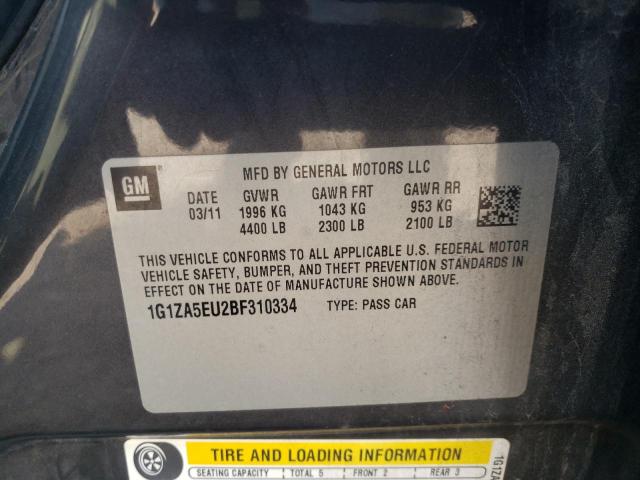 Photo 10 from auction – 2011 CHEVROLET MALIBU LS with VIN 1G1ZA5EU2BF310334