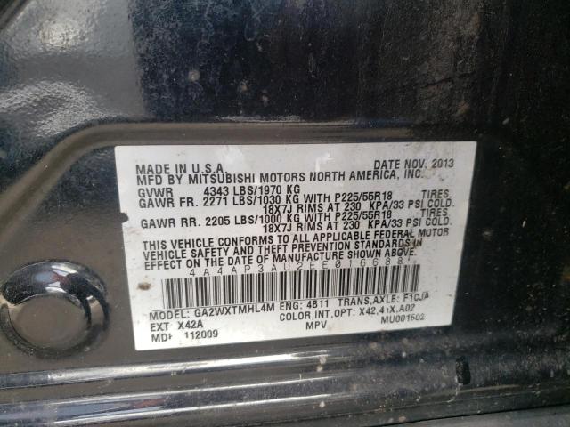 Photo 10 from auction – 2014 MITSUBISHI OUTLANDER with VIN 4A4AP3AU2EE016688