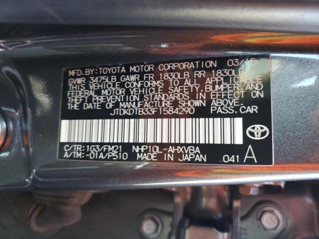 Photo 10 from auction – 2015 TOYOTA PRIUS C with VIN JTDKDTB33F1584290