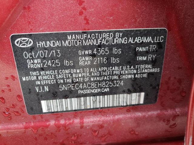 Photo 10 from auction – 2014 HYUNDAI SONATA SE with VIN 5NPEC4AC8EH825324