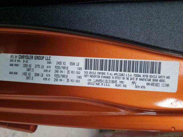 Photo 10 from auction – 2011 JEEP WRANGLER U with VIN 1J4HA5H11BL519645
