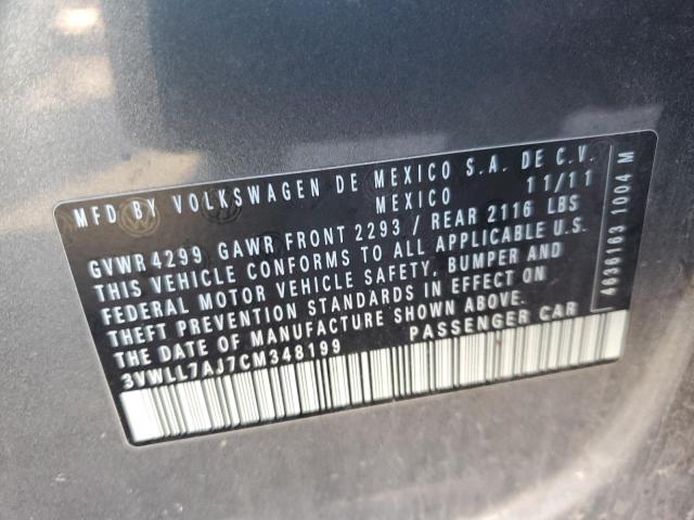 Photo 10 from auction – 2012 VOLKSWAGEN JETTA TDI with VIN 3VWLL7AJ7CM348199