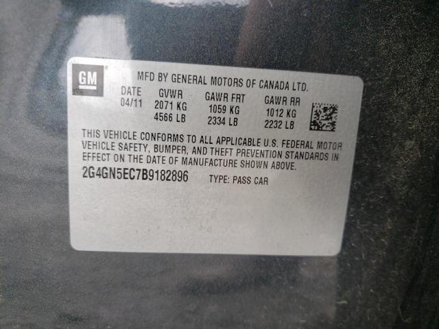 Photo 10 from auction – 2011 BUICK REGAL CXL with VIN 2G4GN5EC7B9182896