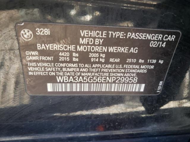 Photo 10 from auction – 2014 BMW 328 I with VIN WBA3A5G56ENP29958