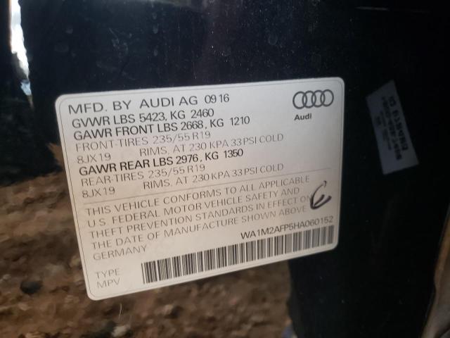 Photo 10 from auction – 2017 AUDI Q5 PREMIUM with VIN WA1M2AFP5HA060152